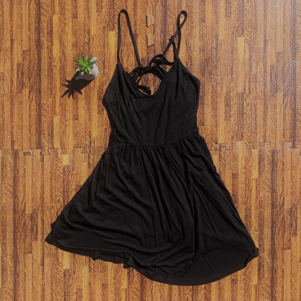black mini skater ambiance dress size medium
